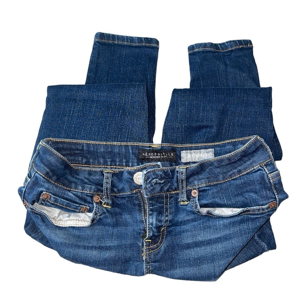 Aeropostale Women’s Dark Denim Skinny Jeans | Size 2 Short | Great Condition - Picture 7 of 8